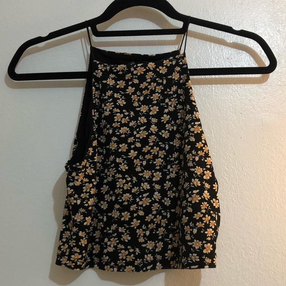 F21 Floral crop top